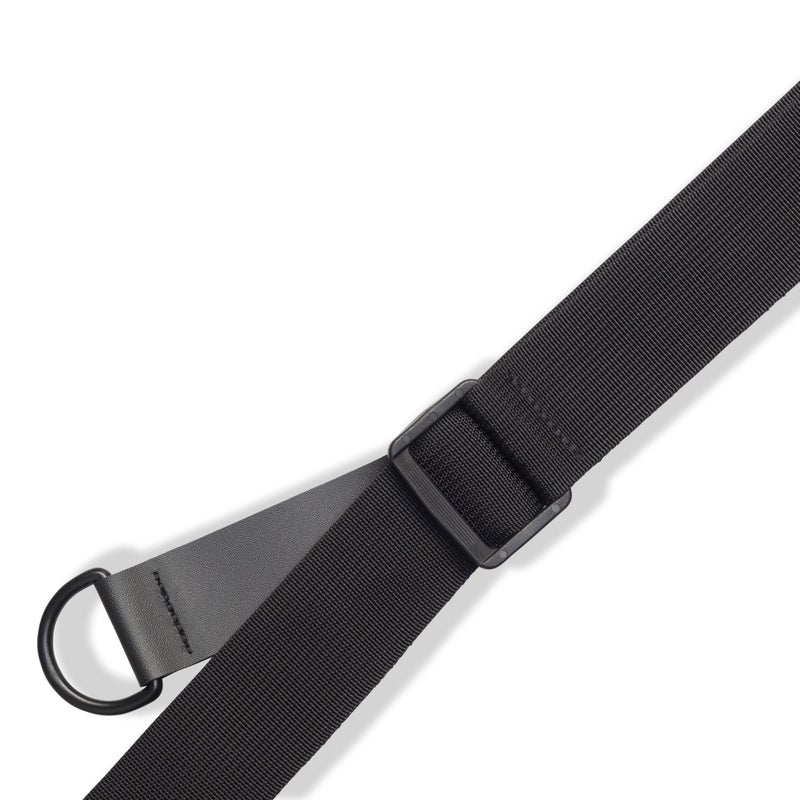 Levy's Leathers Right Height Guitar Strap with Patented RipChord Quick Adjustment Technology, 3" Wide Ergonomic Padded Leather - Black (MRHSS-BLK) - Image 4